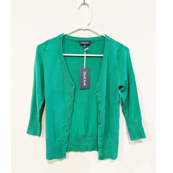 NEW ModCloth charter school cardigan green - Picture 3 of 5